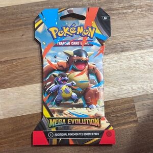 Pokemon Mega Evolution Booster Pack Blue Red Yellow